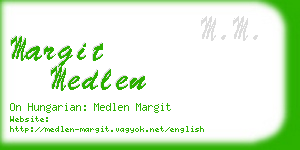 margit medlen business card